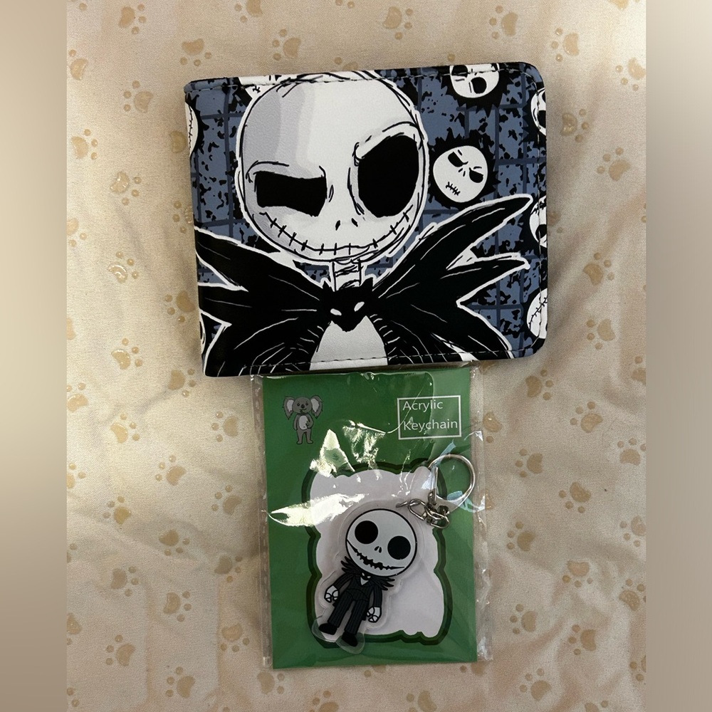 Nightmare Before Christmas wallet and keychain